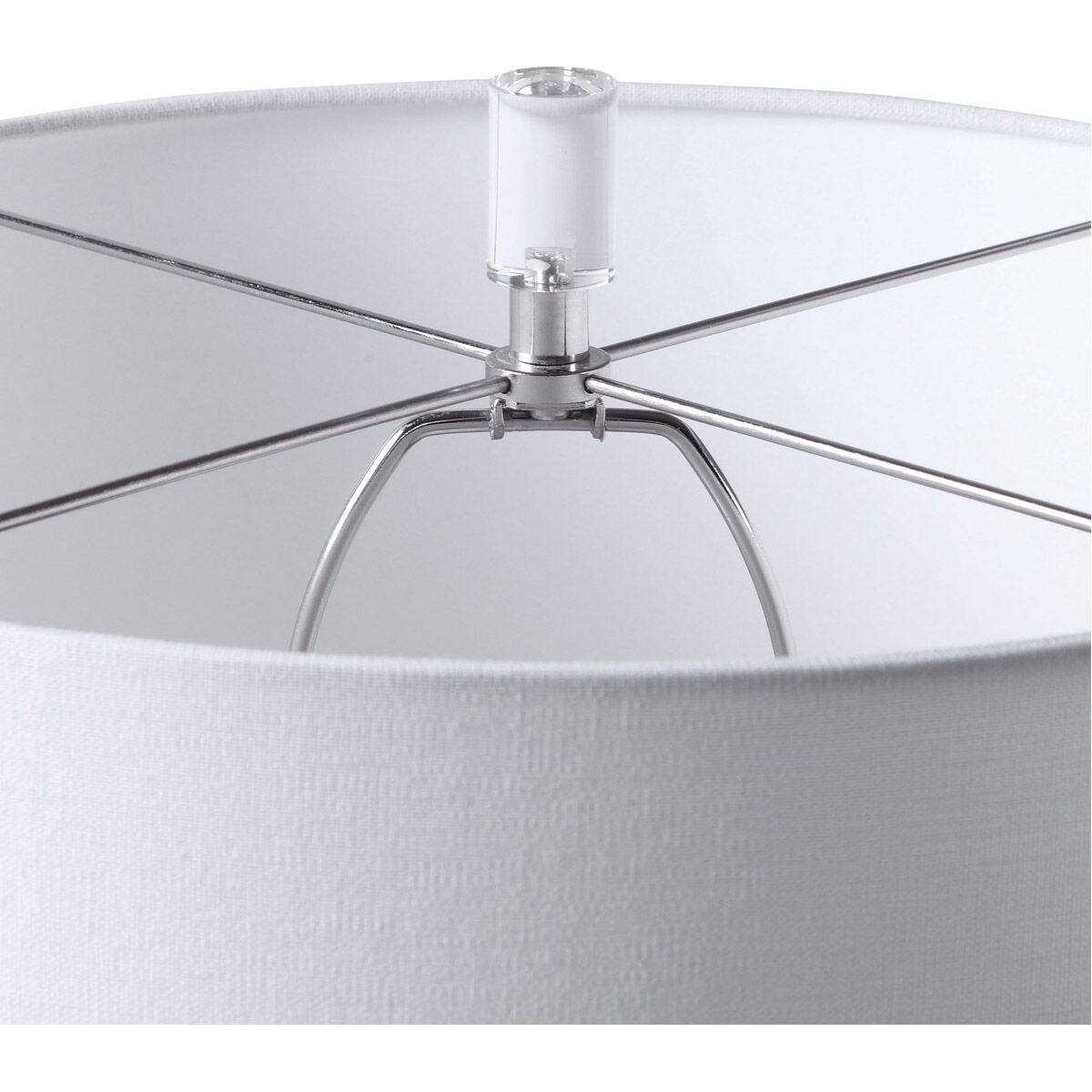 Caelina 27 inch 150 watt Textured White Table Lamp Portable Light