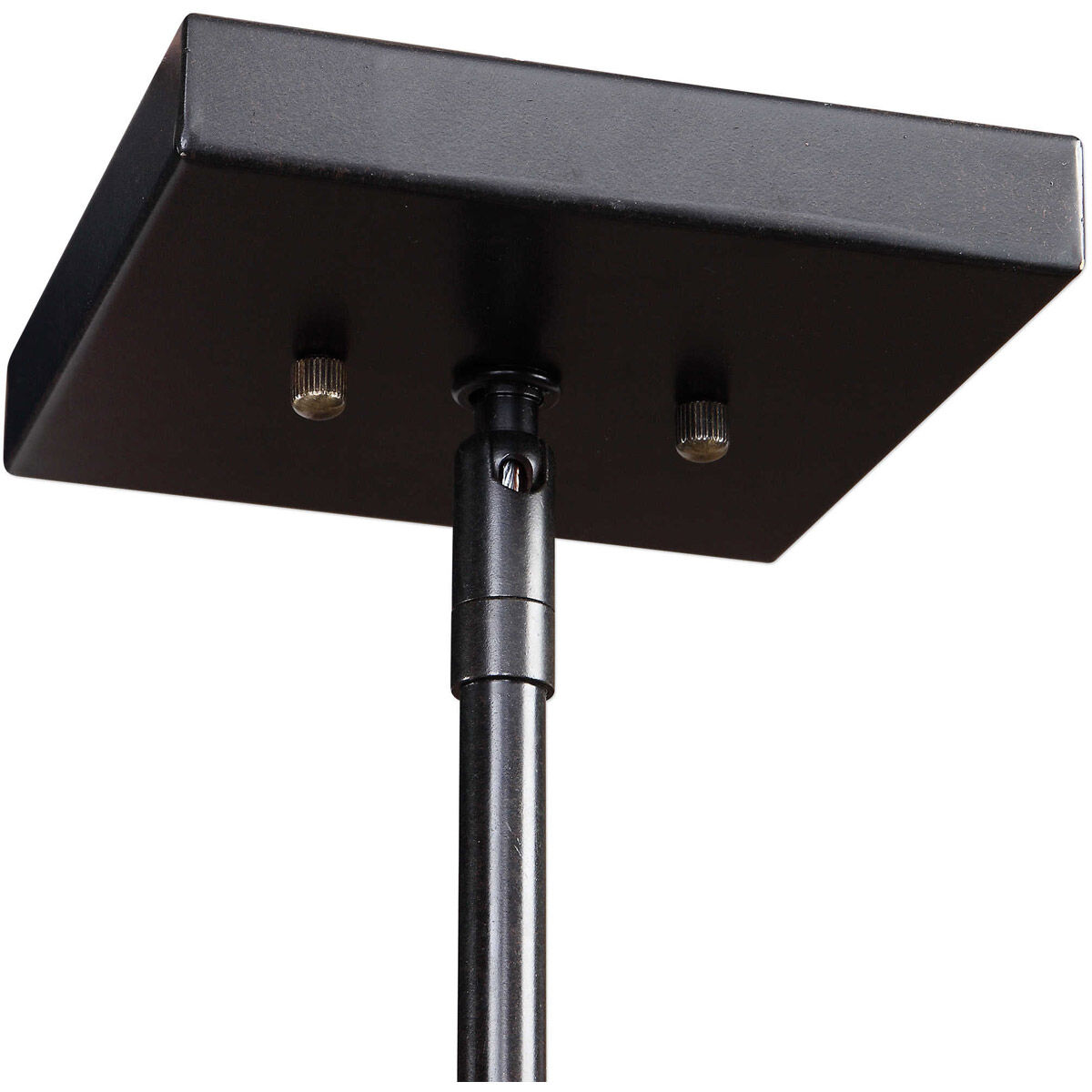 Augie 4 Light 18 inch Warm Brown Oiled Walnut and Dark Bronze Pendant Ceiling Light