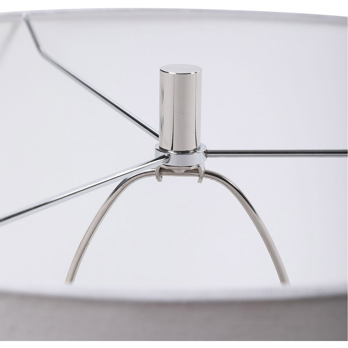 Seurat 31 inch 150.00 watt Striped Charcoal Gray Glaze Table Lamp Portable Light