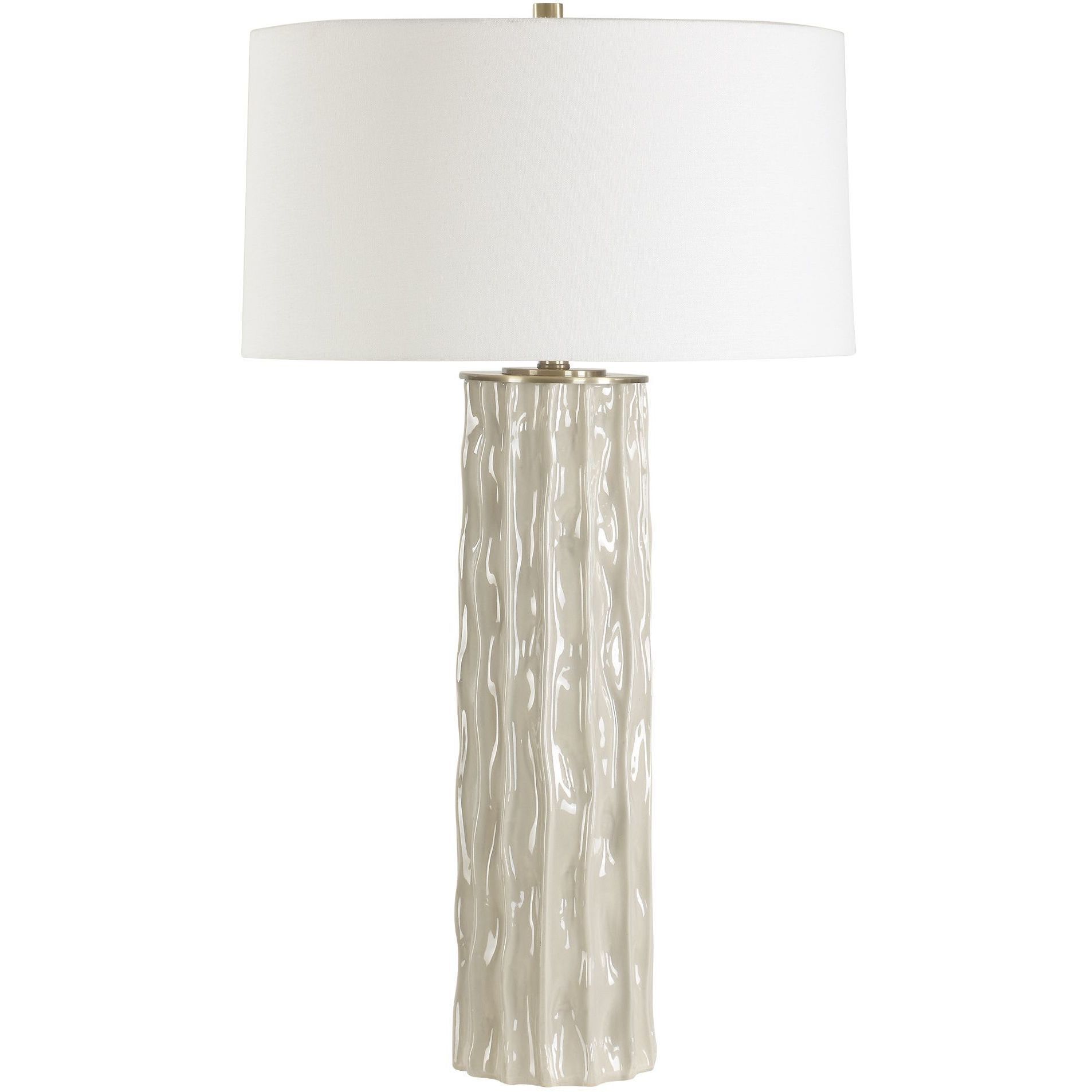 Parilli 35 inch 150.00 watt Brushed Nickel and Gray Glaze Table Lamp Portable Light