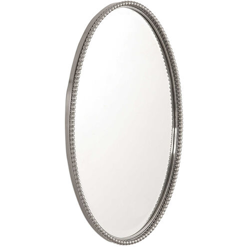 Sherise 32 X 22 inch Brushed Nickel Wall Mirror
