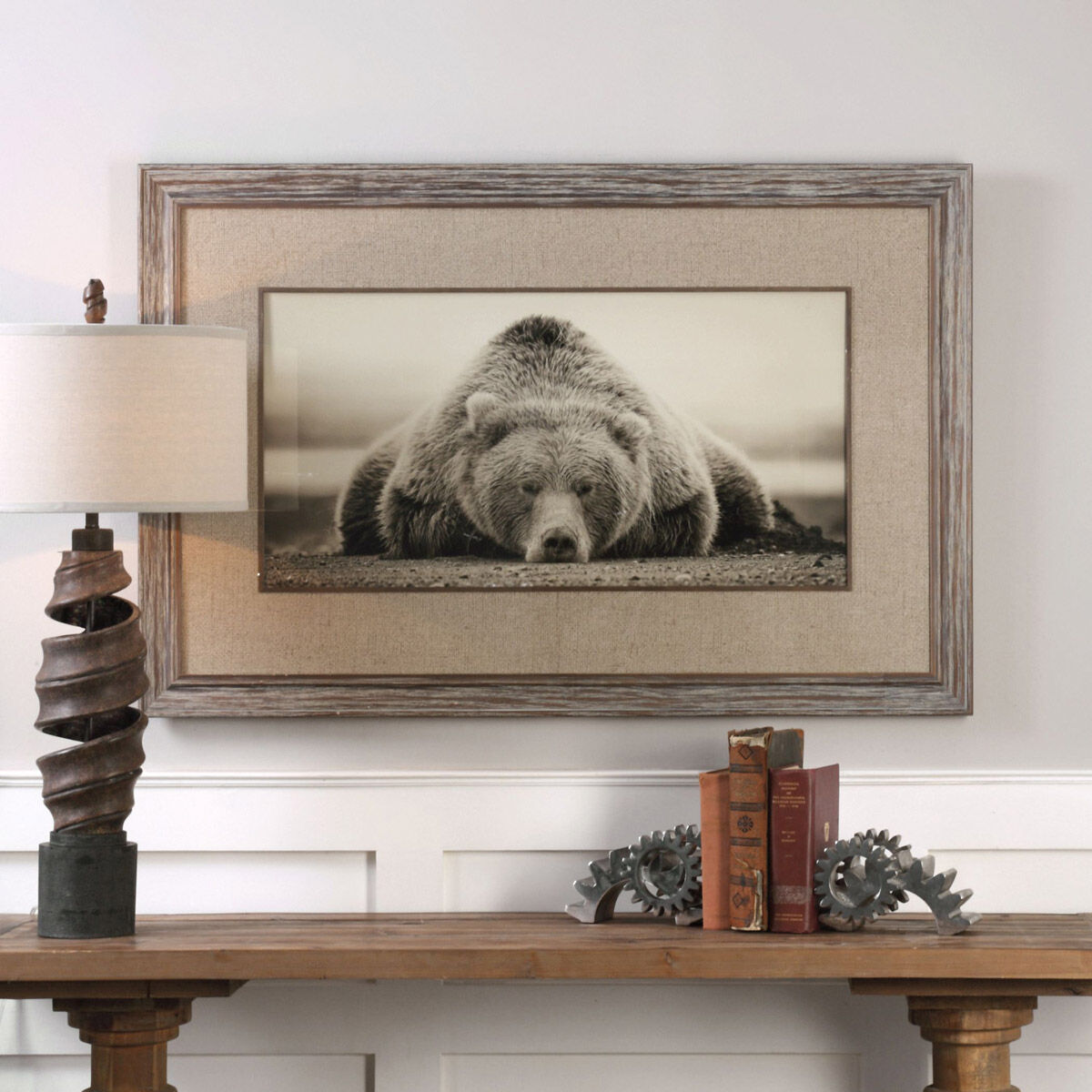 Deep Sleep 50.13 X 32.13 inch Art Print, Bear, Grace Feyock