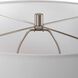 Dribble 25.75 inch 150.00 watt White Glaze with Dripped Gray Texture and Brushed Nickel Table Lamp Portable Light