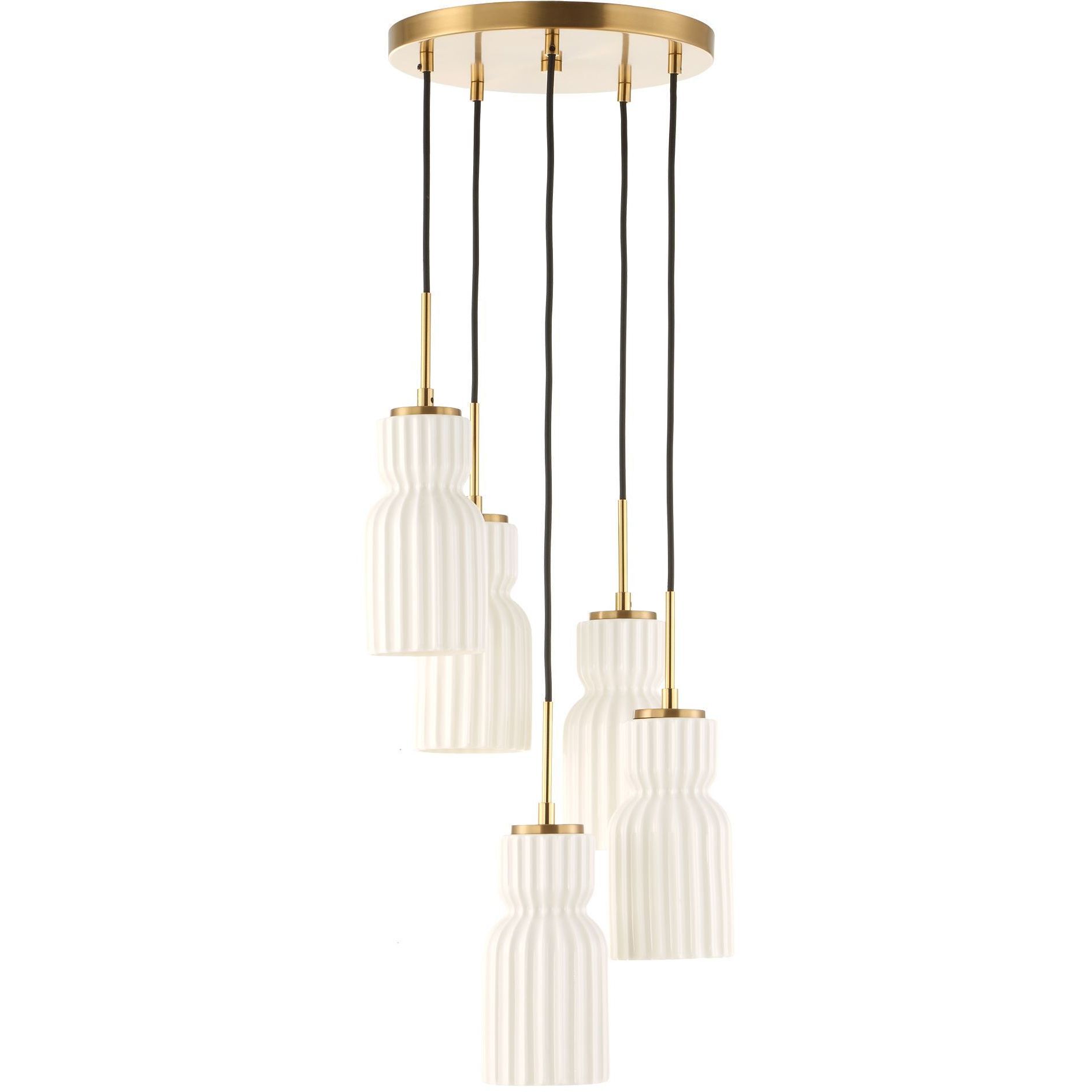 Vanier 5 Light 14 inch Warm Brass Pendant Ceiling Light