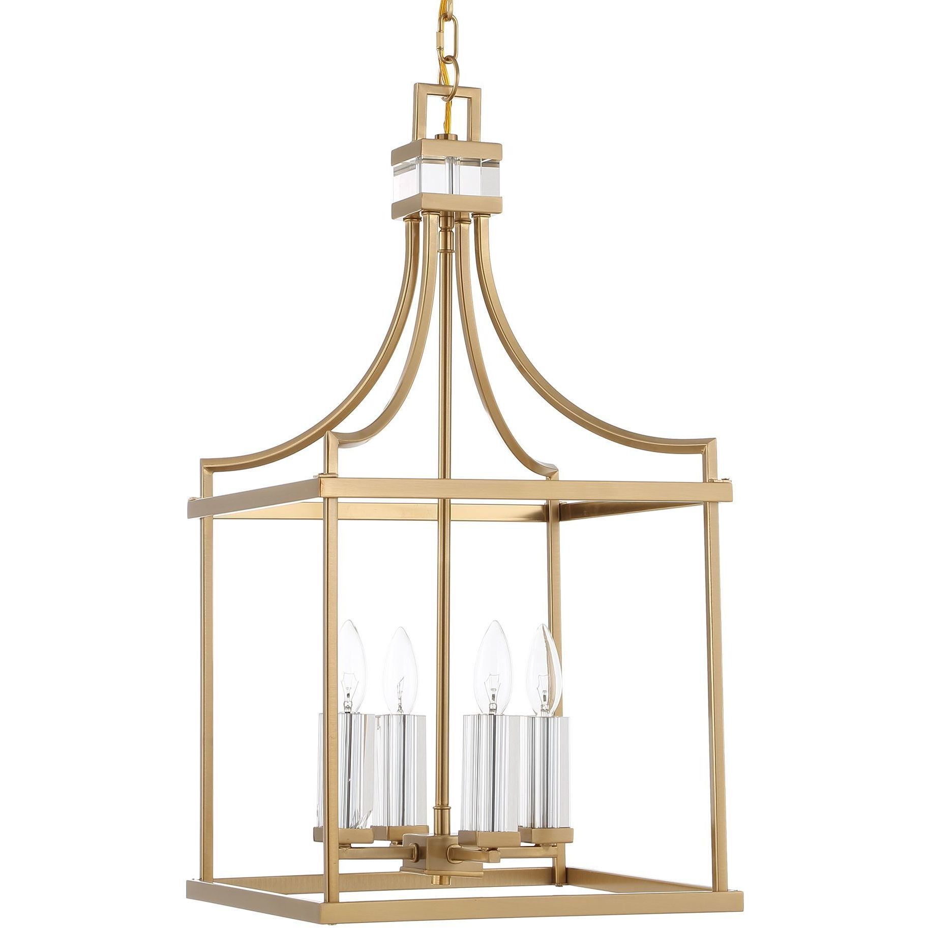 Montreal 4 Light 13.88 inch Warm Brass Pendant Ceiling Light