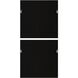 Intertwine Natural Earth Tones and Beige with Satin Black Shadow Boxes, Set of 2