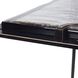 Eisen 26.5 X 20.25 inch Textured Cast Glass and Dark Bronze Accent Table