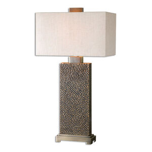 Canfield 32 inch 150 watt Coffee Bronze Table Lamp Portable Light