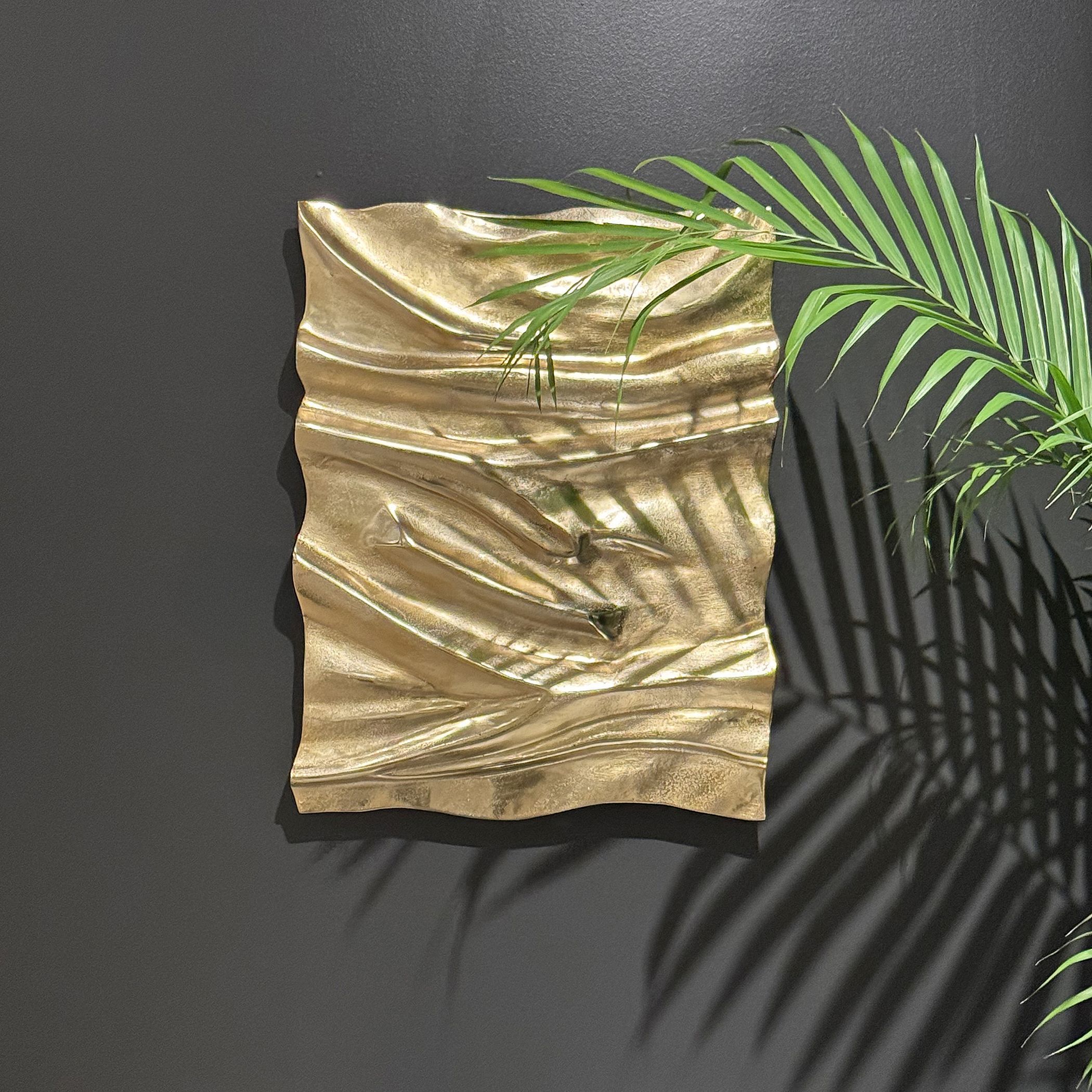 Undulate Gold Wall Panel