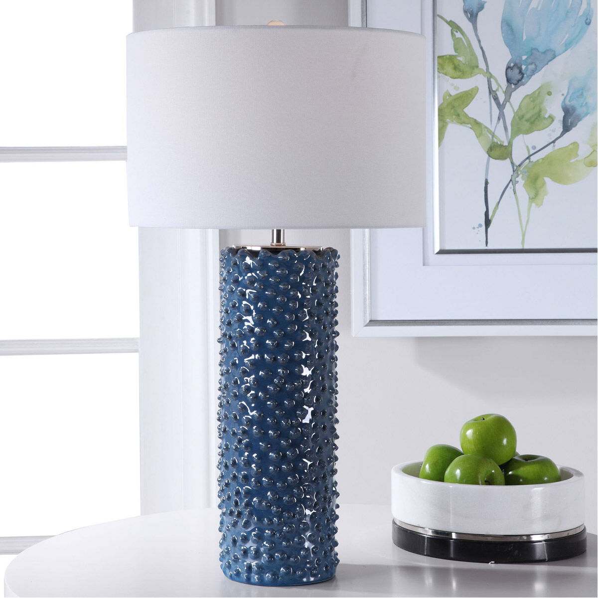 Ciji 30 inch 150 watt Blue Table Lamp Portable Light