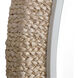 Carbet 39.75 X 39.75 inch Braided Banana Leaf and Matte White Wall Mirror