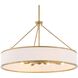 Algiers 8 Light 30 inch Textured Soft Gold Pendant Ceiling Light