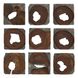 Jungle Dark Coffee Brown And Rustic Black Wood Paneled Wall Art