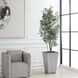 Sonora Olive Textured Gray Concrete and Green Tree In Planter