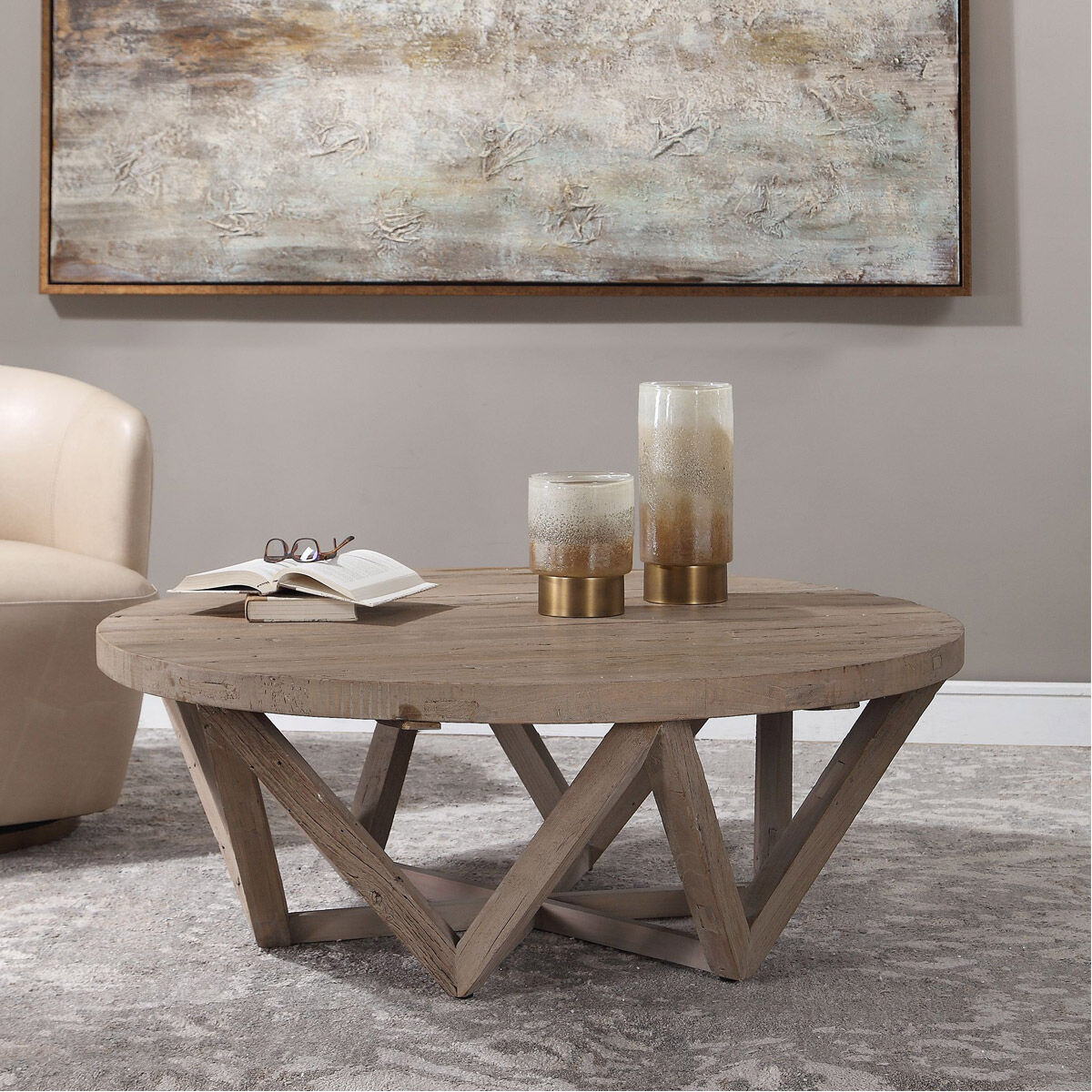 48 in round coffee table hot sale