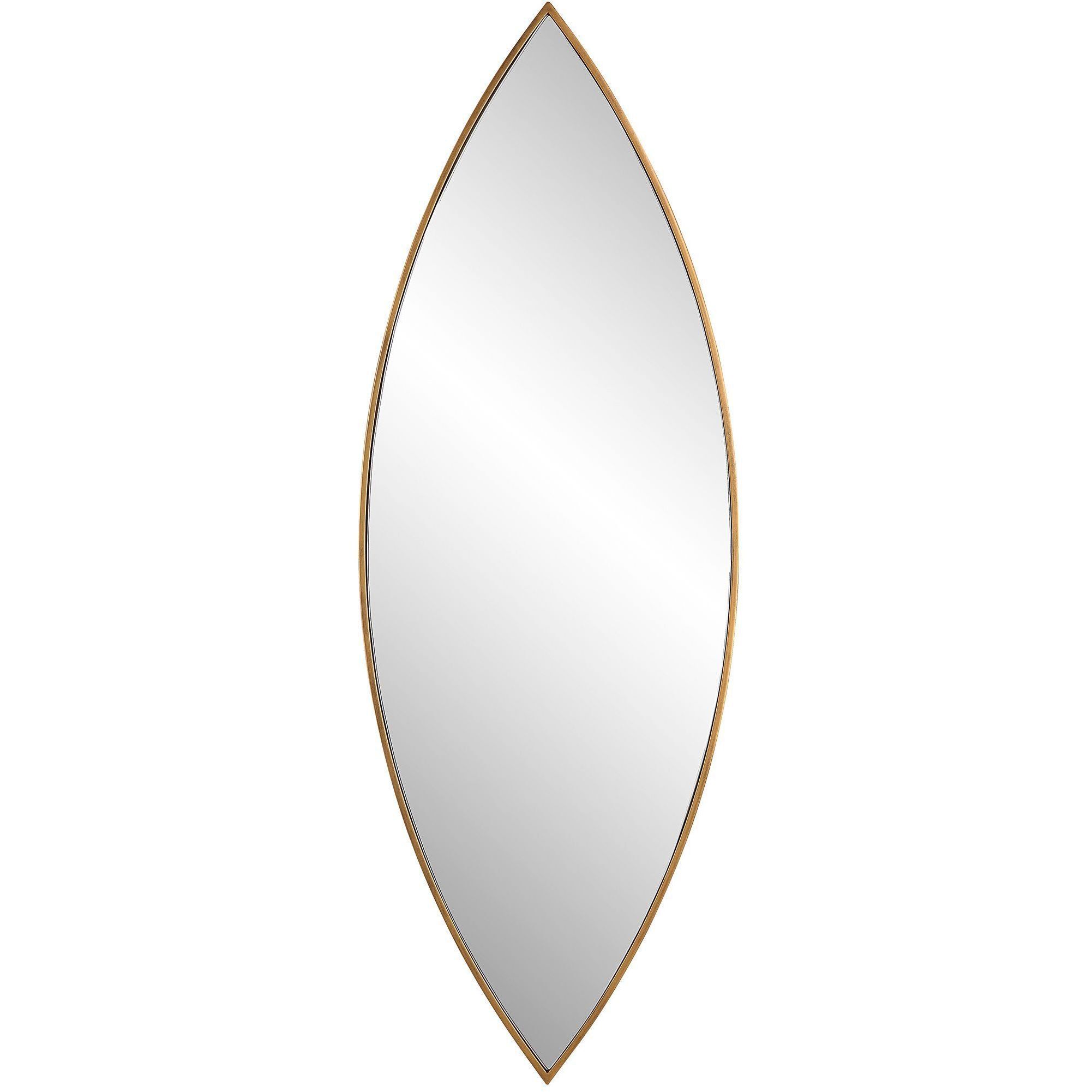 Ellipse 39.75 X 14 inch Antiqued Golden Bronze Mirror