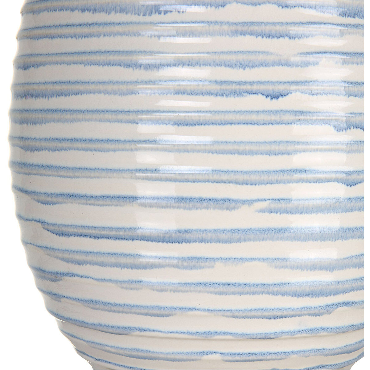 Clariot 32 inch 150.00 watt Blue and White Glaze with Polished Nickel Table Lamp Portable Light