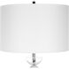 Exposition 65 inch 150.00 watt Polished Nickel and White Marble Floor Lamp Portable Light