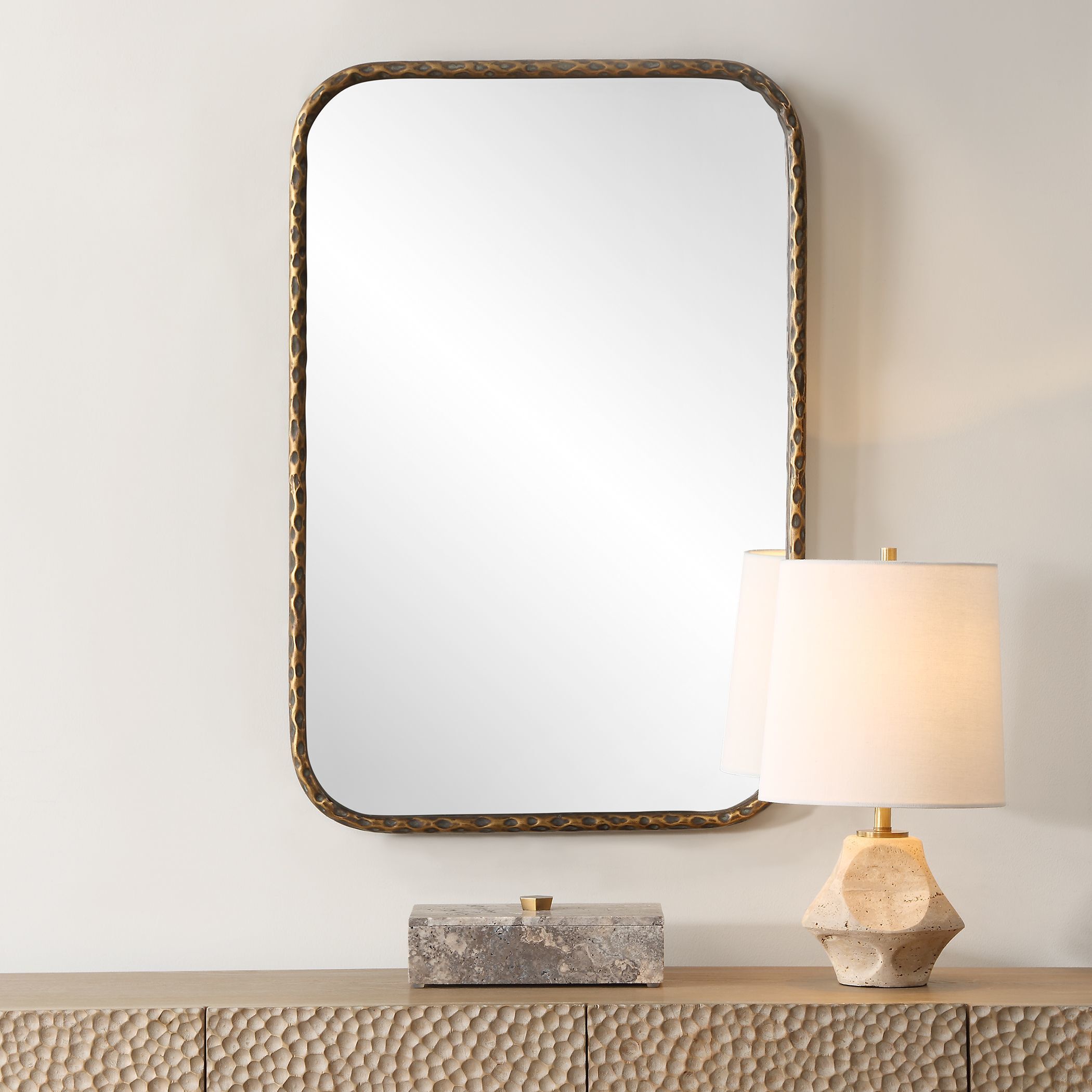 A Little Knotty 30 X 20 inch Aged Bronze Vanity Mirror