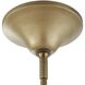 Biddeford 5 Light 24 inch Brushed Matte Gold Pendant Ceiling Light