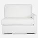 Refuge Arctic White Polyester Sofa, Right Arm Facing