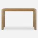 Bentley 52 inch Textured Grasscloth and Oak Veneer Console Table