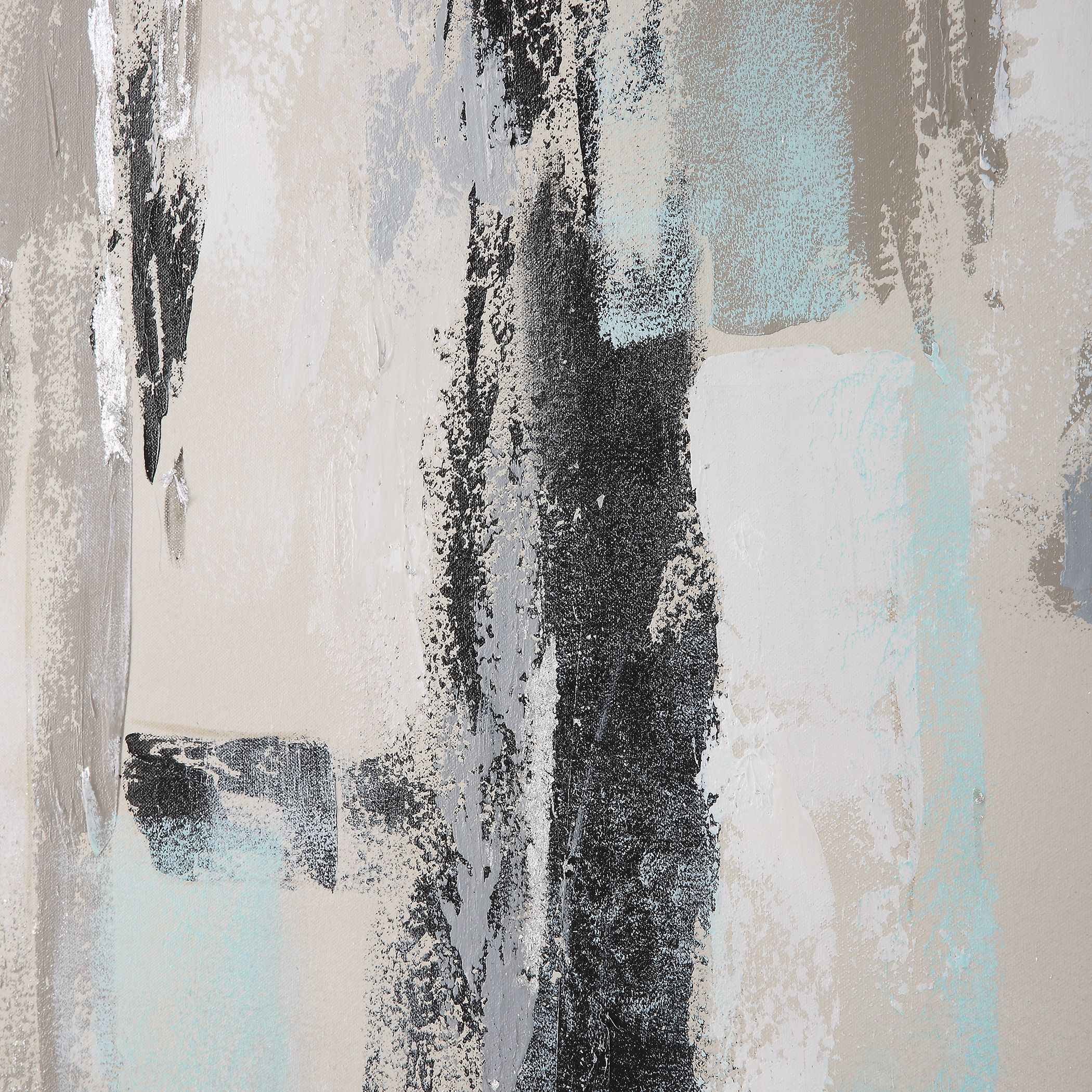 Placidity 74 X 50 inch Hand Painted Abstract Art