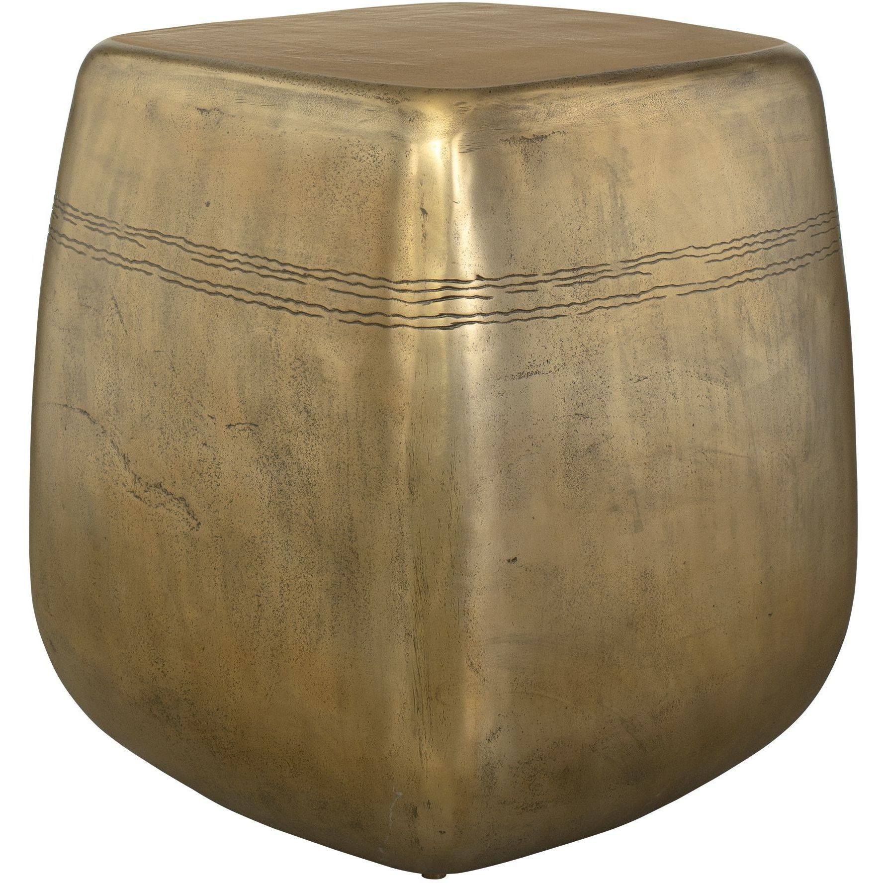 Saguaro 22 X 20 inch Aged Brass Indoor-Outdoor Side Table