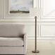 Keros 62 inch 150 watt Dark Oak and Brass Floor Lamp Portable Light