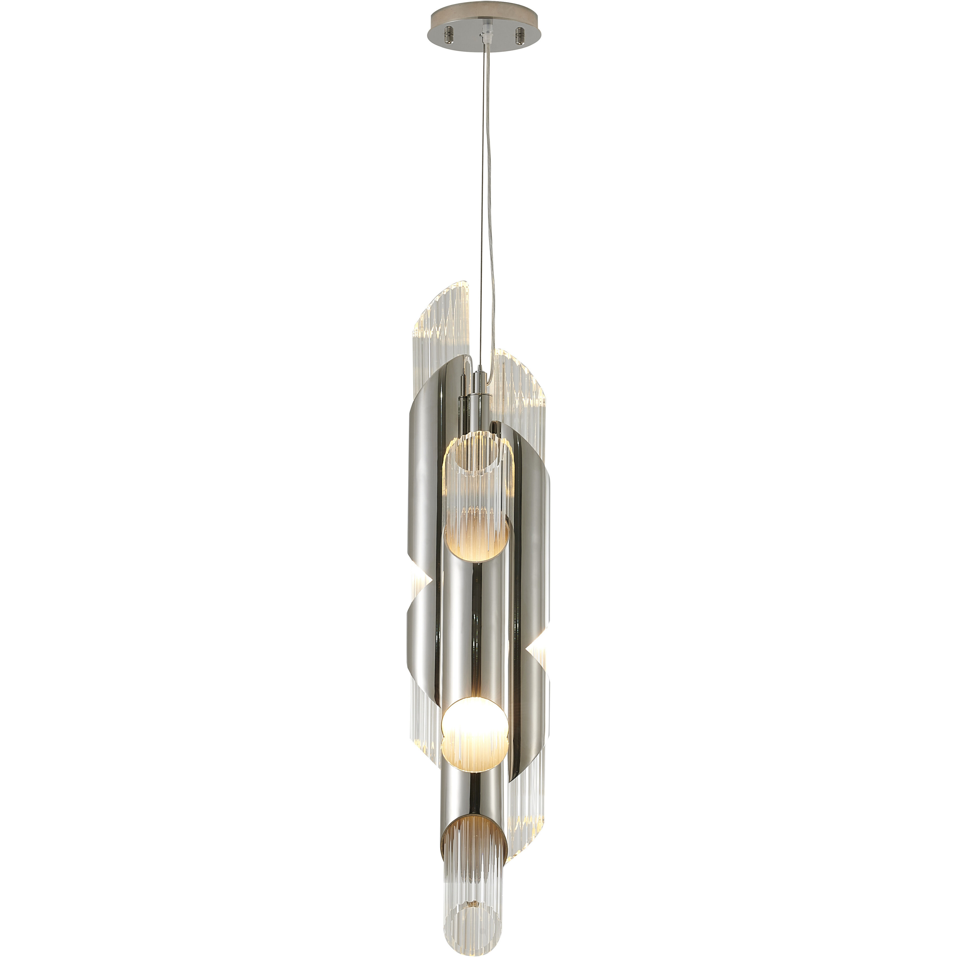 Canada 6 Light 8.5 inch Chrome Pendant Ceiling Light