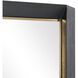 Stenton 76 X 28 inch Black and Gold Mirror