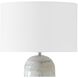 Arden 32.5 inch 150.00 watt Smoky Blue Glaze with Brushed Nickel and Crystal Table Lamp Portable Light