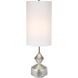 Vial 32.5 inch 150.00 watt Warm Silver and Polished Nickel with Crystal Buffet Lamp Portable Light