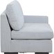 Refuge Light Cloud Blue Polyester Sofa, Right Arm Facing