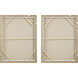 Molten Patina Earth Tones and Light Oak Framed Canvases, Set of 2