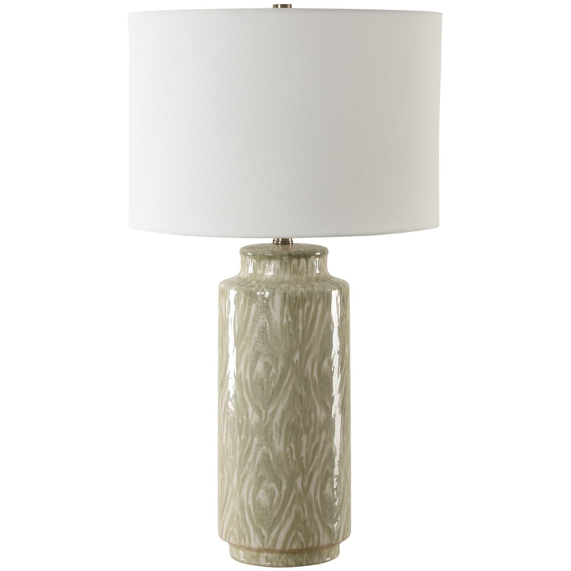 Laurel 28 inch 150.00 watt Cream and Sage Glaze Table Lamp Portable Light