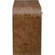 Rocco 44 inch Mappa Burl Veneer and Dark Bronze Desk