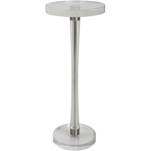 Pria 22 X 9 inch Crystal and Brushed Nickel Drink Table