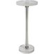 Pria 22 X 9 inch Crystal and Brushed Nickel Drink Table