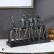 Camaraderie Aged Silver and Aged Black Figurine