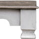 Calypso 27 X 26 inch Distressed Aged White and French Gray Side Table