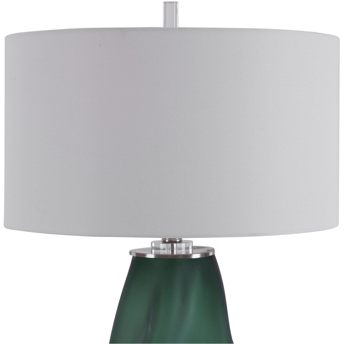 Esmeralda 29 inch 150 watt Green Glass Table Lamp Portable Light