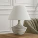 Carafe 20.5 inch 150.00 watt Charcoal Ceramic with Stone Ivory and Brushed Nickel Table Lamp Portable Light