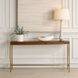 Moran 60 inch Burl Veneer and Gold Console Table