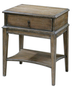 Hanford 27 X 22 inch Weathered Pine Accent Table