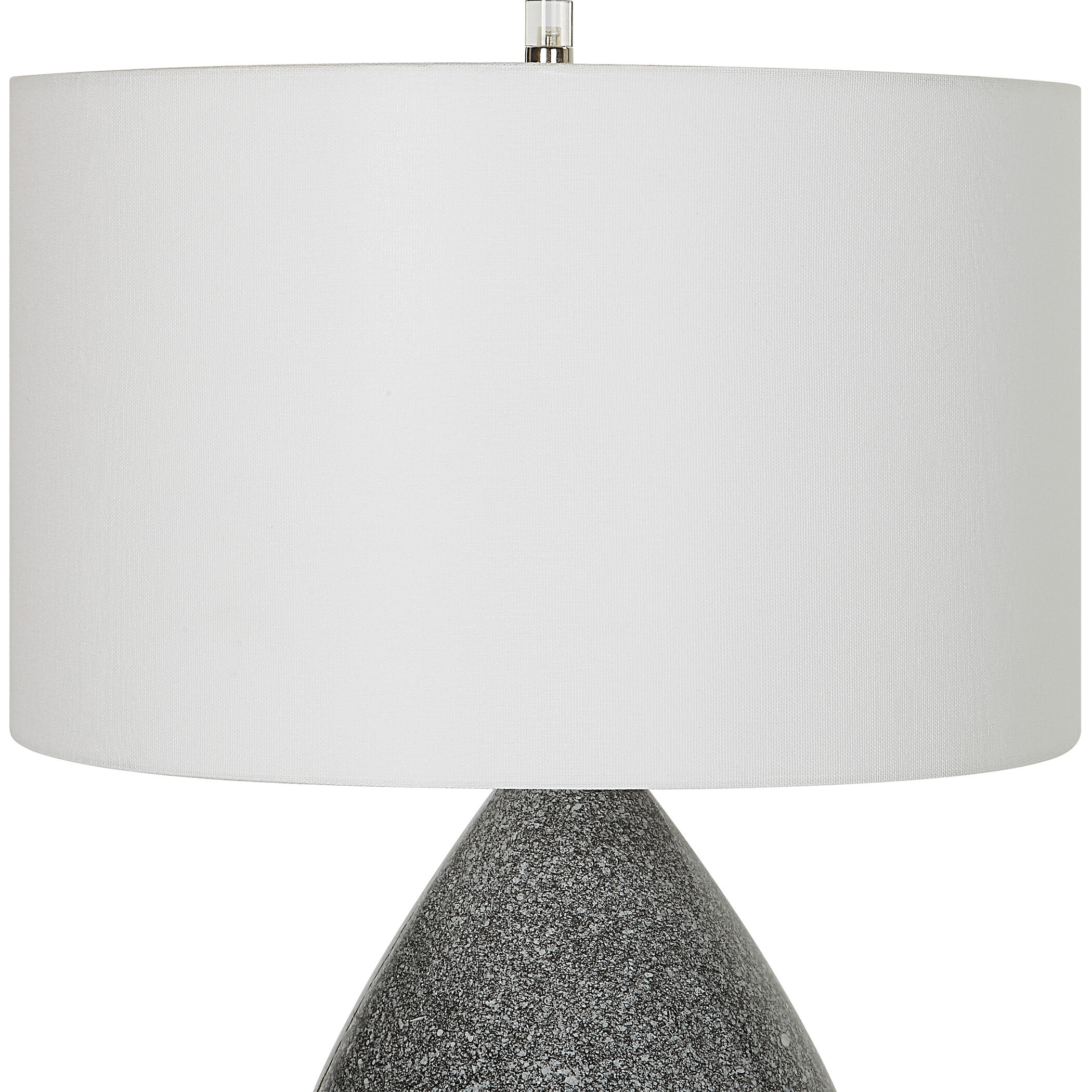 Nebula 26 inch 150.00 watt Black and White Speckled Glaze Table Lamp Portable Light
