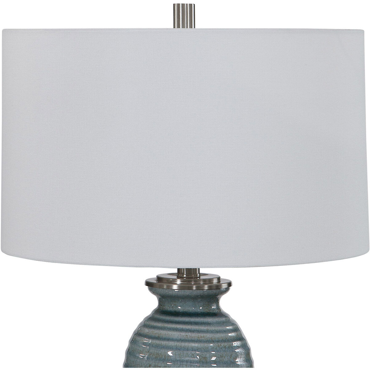 Zaila 28 inch 150 watt Light Blue Table Lamp Portable Light