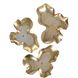 Lumina Antique Gold Leaf Wall Decor, Set of 3