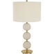 Three Rings 28.5 inch 150.00 watt Brushed Brass Table Lamp Portable Light