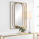 Replicate 40 X 30 inch Antiqued Gold Mirror